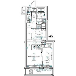 ARKMARK中村橋 2LDKの間取図画像