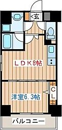 グランドロアール仙台西公園 1LDKの間取図画像