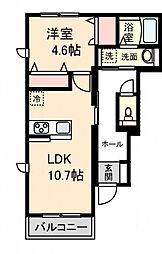 PRIME MAISON 1LDKの間取図画像