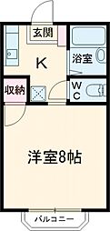 メゾンRN 1Kの間取図画像