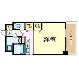 LaFaseVERXEEDHAKATA 1Kの間取図画像