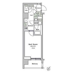プレイ江古田 1Kの間取図画像