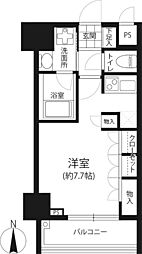 Aden博多祇園町 ワンルームの間取図画像
