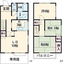 タウンハウス伊川谷5B 3LDKの間取図画像