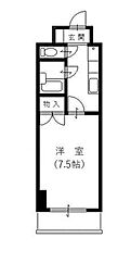 パラシオン高岡町 1Kの間取図画像