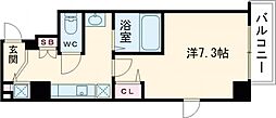 グランカリテ神戸WEST 1Kの間取図画像