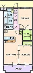 タンドレス 2LDKの間取図画像