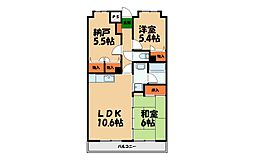 グリーンアイランド 2LDKの間取図画像