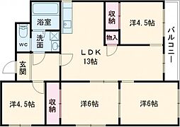 ルークレジデンス姫路 4LDKの間取図画像