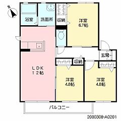 物件の間取り