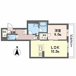 コンコード 1LDKの間取図画像