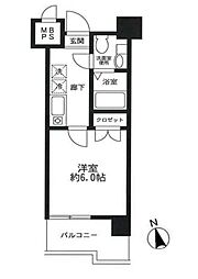 ドゥーエ川口 1Kの間取図画像