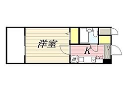 ラ・レジデンス・ド・シャルール 1Kの間取図画像