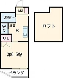 BRAVAS-I 1Kの間取図画像