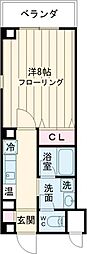 クロスAKT 1Kの間取図画像