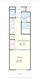 ラディエマルタ 1DKの間取図画像