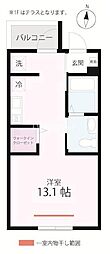 QUIET CRAB HOUSE 小島新田(仮) ワンルームの間取図画像