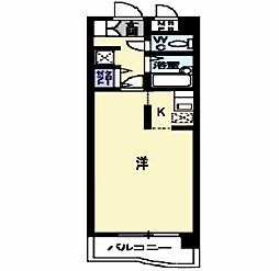 アネックス日立 1Kの間取図画像
