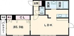 BEAUX杉並 1LDKの間取図画像