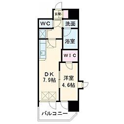 ノースヴィレッジ5 1DKの間取図画像