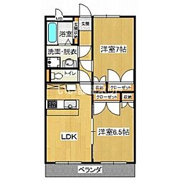 ファミール 2LDKの間取図画像