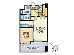 グランドール薬院 1LDKの間取図画像