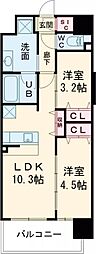 スプランディッド新金岡 2LDKの間取図画像