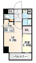 R-LINK南福岡 1LDKの間取図画像