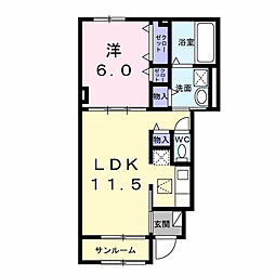 All Good 和 1LDKの間取図画像