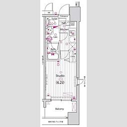 ガーラ・プレシャス川口並木 1Kの間取図画像