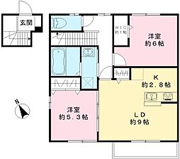 BE-9・A 2LDKの間取図画像