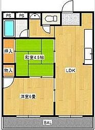 MSグラティア 2LDKの間取図画像