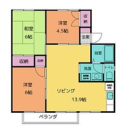 メゾンファミール 3LDKの間取図画像