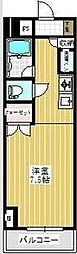 エトワール江木町 1Kの間取図画像
