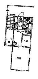 ヴィラ医大前II ワンルームの間取図画像