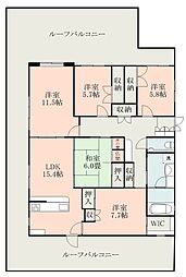 ベルグランデ国府 5LDKの間取図画像