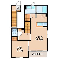 メゾン・ド・サザン 1LDKの間取図画像