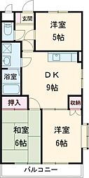 メゾン下田 3DKの間取図画像