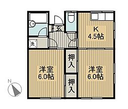 和泉ハイム 2Kの間取図画像