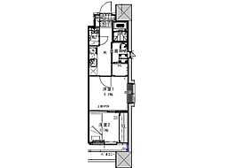ギャラン竪町 2Kの間取図画像