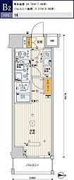 スカイコートパレス一橋学園 1Kの間取図画像
