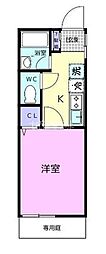 TJ今中A 1Kの間取図画像