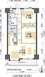 HokuleaSendai 2LDKの間取図画像