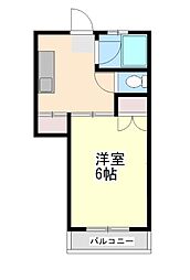 M&Mビル 1Kの間取図画像