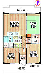 メゾン湯河原 3LDKの間取図画像