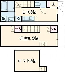 カロンHayama 1DKの間取図画像