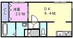 アンダーズ苫小牧駅前 1LDKの間取図画像
