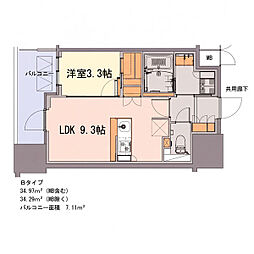 S-RESIDENCE千種belvia TOWER(べルヴィアタワー) 10月27日(火) 1LDKの間取図画像