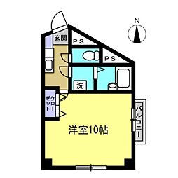 オーベルジュ須賀川 1Kの間取図画像