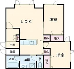 ルミエール 1LDKの間取図画像